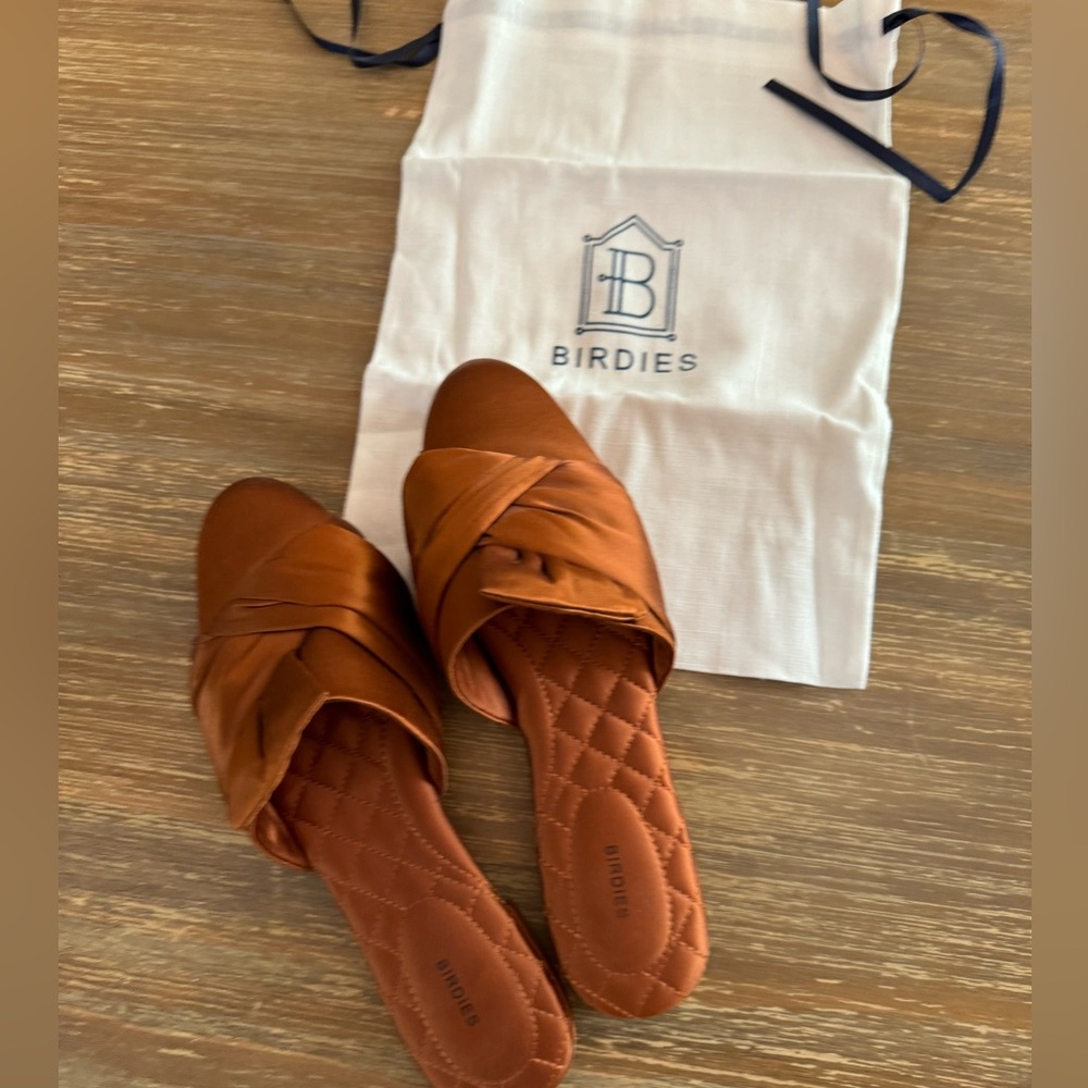 Birdies Copper Songbird Mules Mule Flats Size 8.5